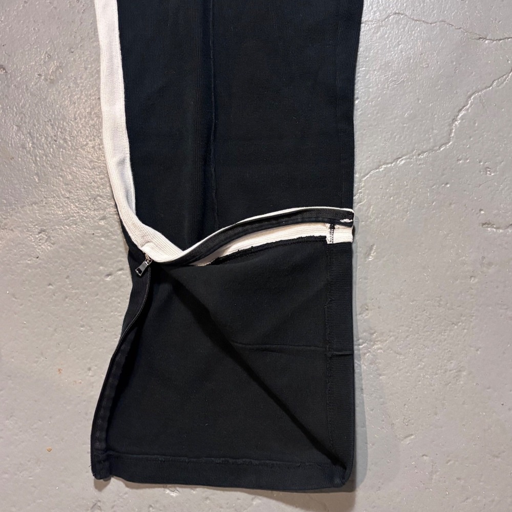 Polo Ralph Lauren Sweat Pants Mens XL Black Side Stripe Joggers Zipper Terry - Picture 9 of 9